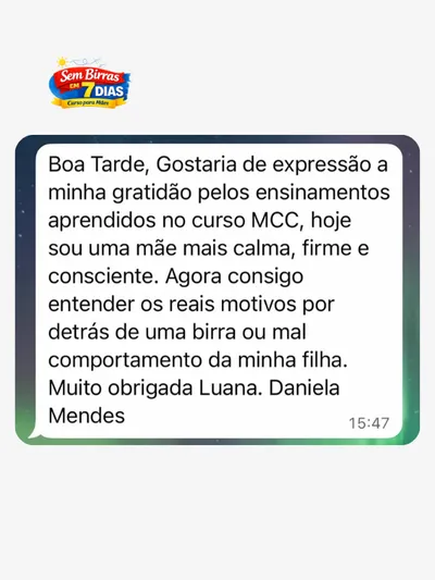 Depoimento real de mãe 15