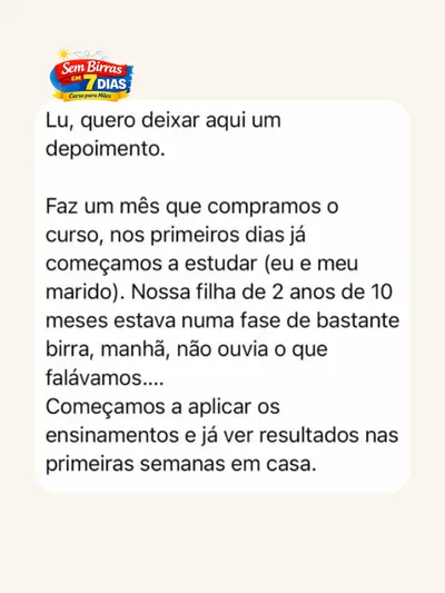 Depoimento real de mãe 19